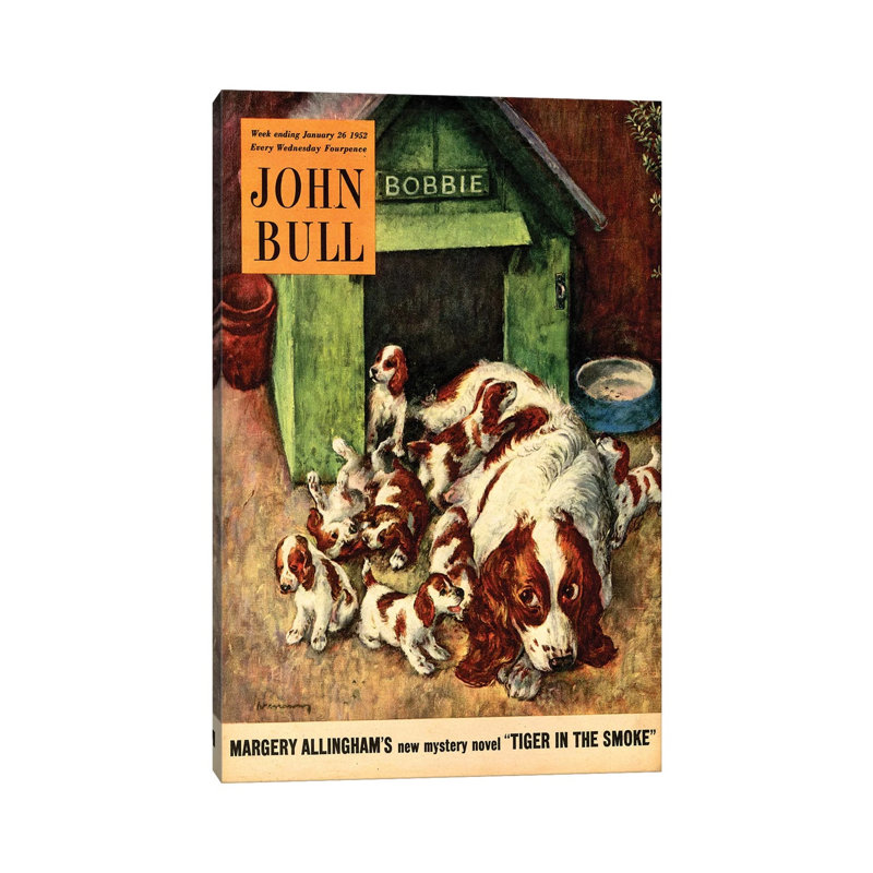 1952 John Bull Magazine Cover 1 Piece Wall Art on Canvas, 30.48cm H x 20.32cm W