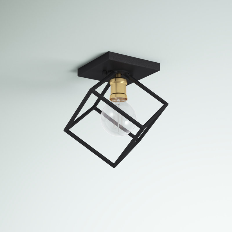 Democritus Flush Mount, Bronze/Olde Brass
