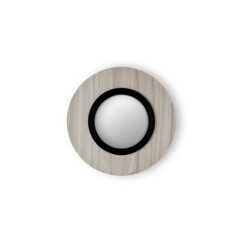 Lens 1 - Light LED Wallchiere, Matte Black, Gray