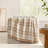 Reversible Plaid Knit Throw Checkered Blanket Soft Feather Yarn Blankets for Couch or Bed-120852054-120852057