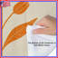 Édredon orange à motif floral-128700568