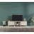 Denver Mid Century Modern Tv Stand 2 Door Cabinets 1 Glass Shelf 66 Inch Tv Unit-907580424