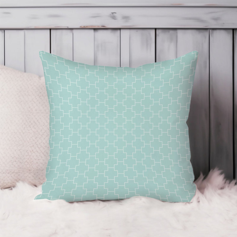Abstract Mint Pattern IV Patterns Modern, 18"H x 18"W
