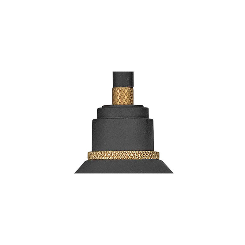Foundry Wall Mount Outdoor Barn Light, 9.12" H x 9.5" W x 13.25" D, Textured Black