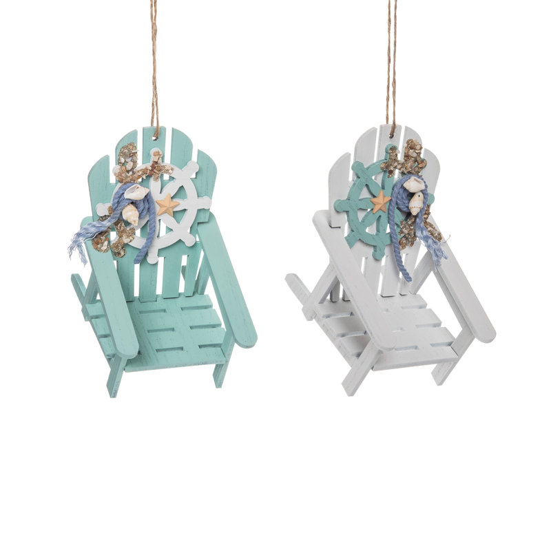 Ensemble d’ornement figurine suspendue 2 pièces pour chaise de plancher beach