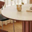 Table ronde vintage en dalle de pierre blanche-1967896649-1967896648
