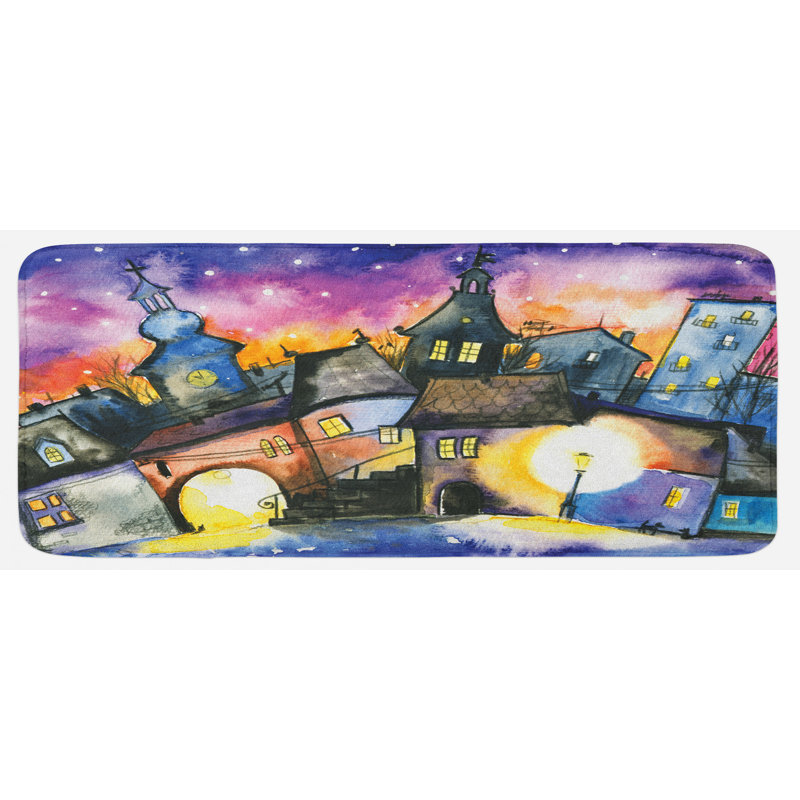 Tapis de cuisine abstrait