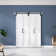 84'' Solid + Manufactured Wood Barn Doors Semi-Gloss with Installation Hardware Kit Bi-Fold Door