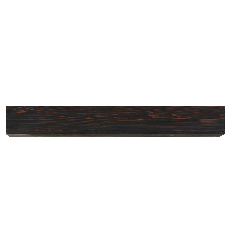 Rustic Wood Fireplace Mantel,Wall-Mounted & Floating Shelf For Home Decor, 6" H x 72" W x 9" D