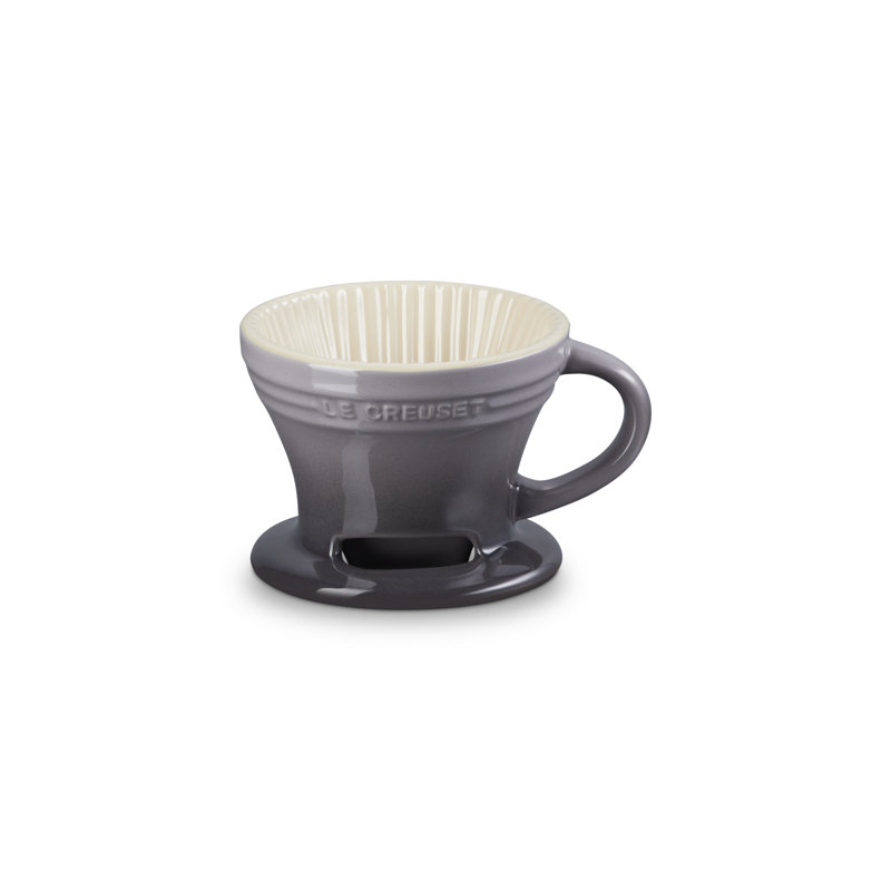 Le Creuset Stoneware Pour Over Coffee Cone  Oyster