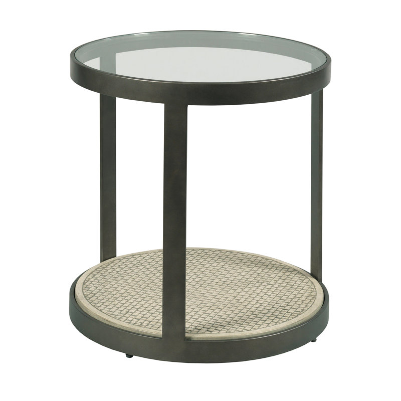 Table de bout ronde en béton Frentz