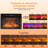 Electric Fireplace Insert With Wifi Function And 6 Flame Colors-1713619145