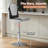 Swivel Upholstered Adjustable Height Counter Stool-1966436578