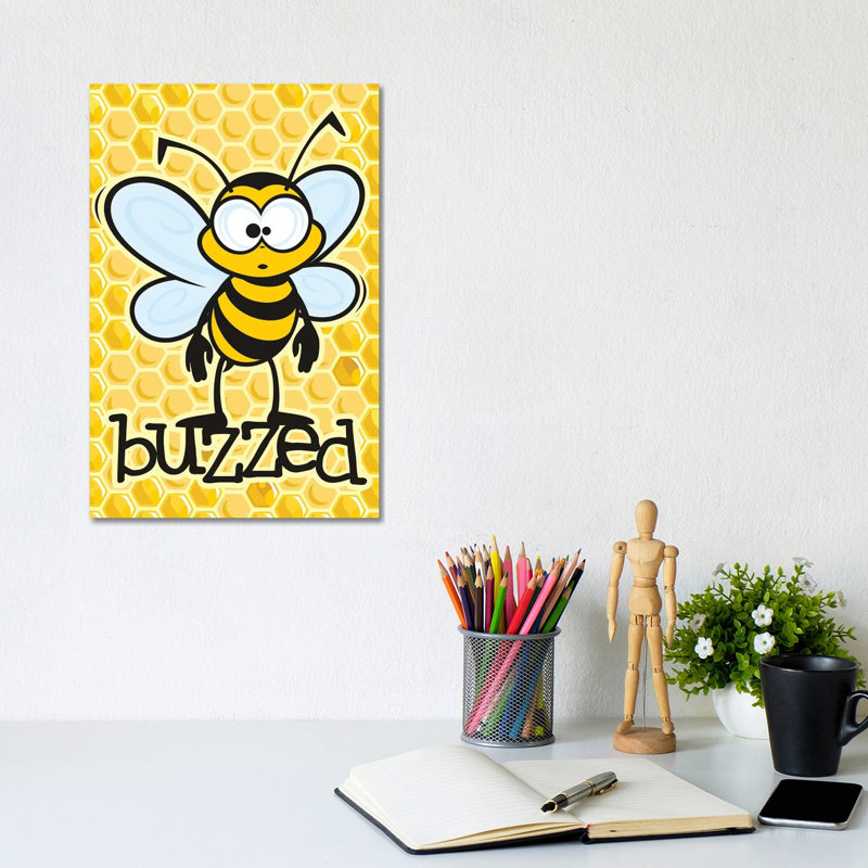 Buzzed 1 Piece Wrapped Canvas Wall Art, 30.48cm H x 20.32cm W