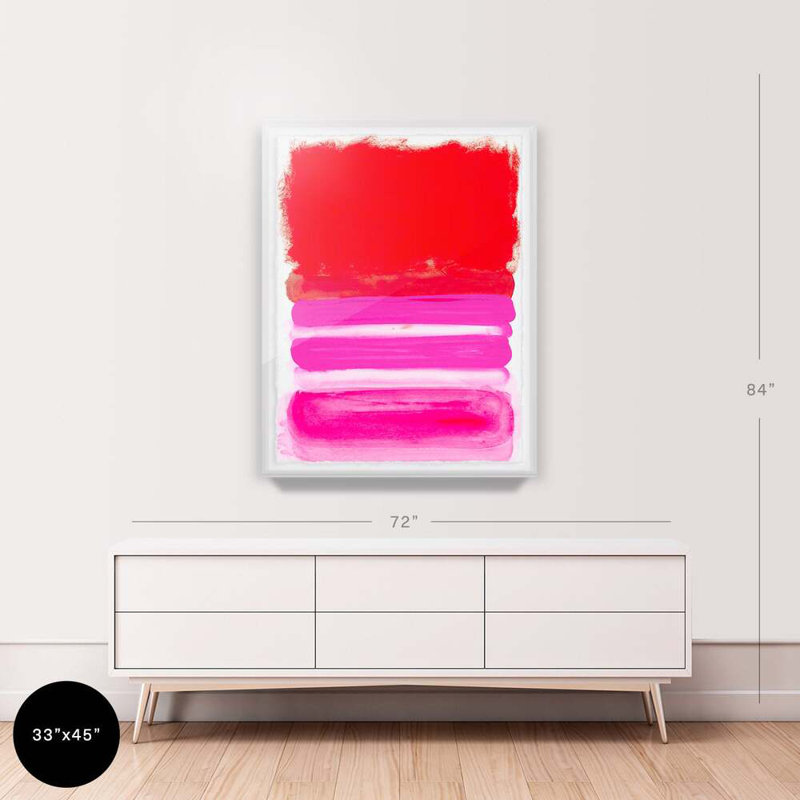 Be Vibrant By Kristi Kohut, White Wood, 36" H x 48" W