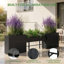 Jardinière surélevée en métal, séparateur de jardin pour terrasse extérieure