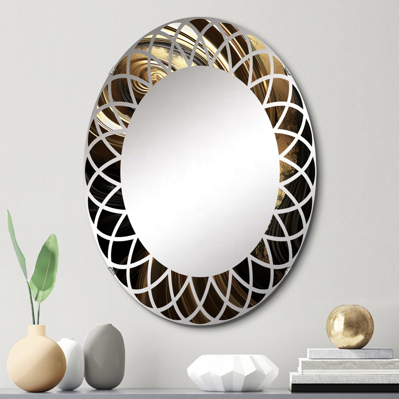 Roslinstadt - Miroir mural moderne ovale, 30 po x 20 po