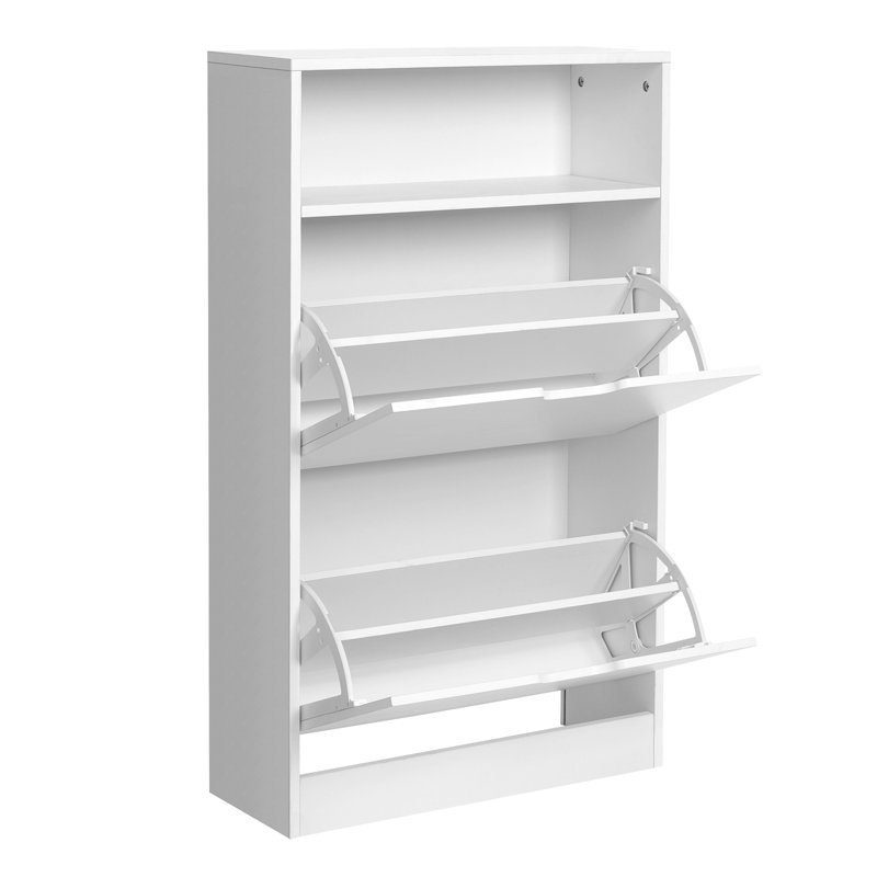 12 Pair Flip Down Shoe Storage