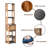 Tall Bathroom Storage Cabinet with Multiple Shelves and Vented Door, Brown and Gray - Elements Collection