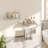 Lavi 2 Piece Metal and Glass Floating Shelf