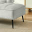 Banc de 54 po en velours moderne avec table d'appoint rotative à 360 ° - Repose-pieds capitonné et causeuse à deux places pour le salon, la chambre à coucher