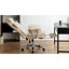 Fauteuil de bureau en cuir avec repose-pieds - Capacité de 227 kg (500 lb) - Inclinable et ergonomique - Beige Nuance - Dossier haut - Repose-pieds - Grandes tailles - Beige - Pour la maison