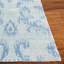Tapis tibétain en viscose / coton bleu ciel noué à la main-49214032