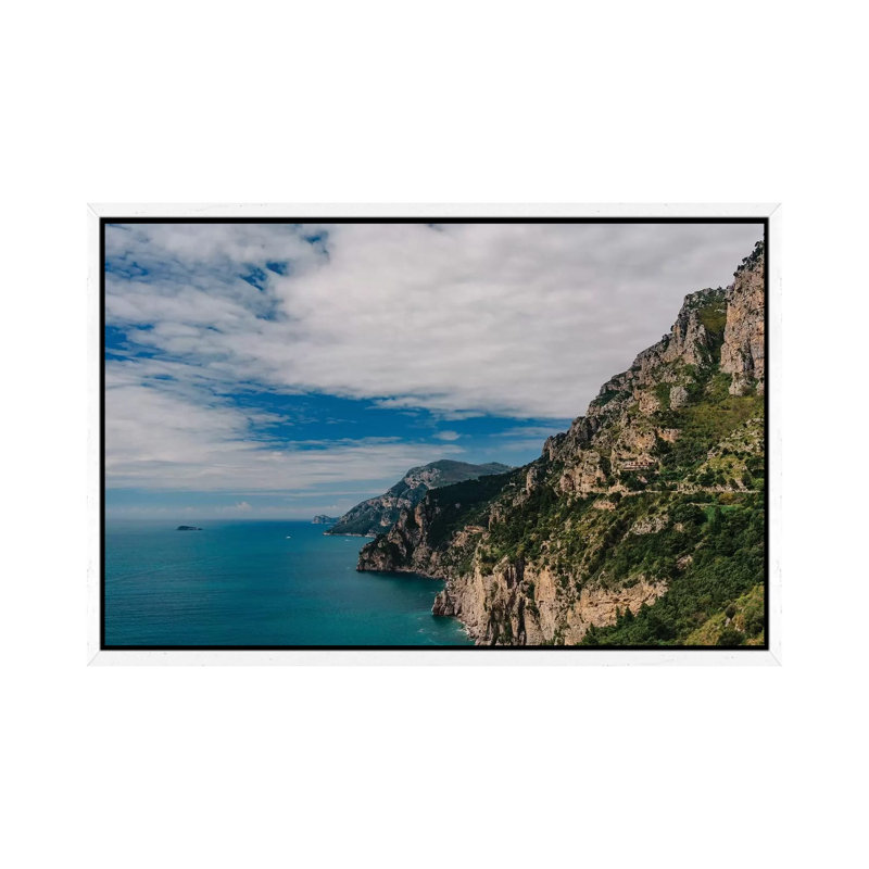 Amalfi Coast III by Bethany Young - Print on Canvas, 45.72cm H x 66.04cm W x 3.81cm D, White Framed