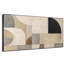 Très grand art mural imprimé sur tissu - Motif d'arche géométrique beige, décoration de salon moderne - «Assemblage requis du cadre (cadre non fini)»-130840159