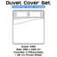 Complete Plain Bedding Set | Duvet Cover, Deep Fitted Sheet & Pillowcases-120238635-120238636