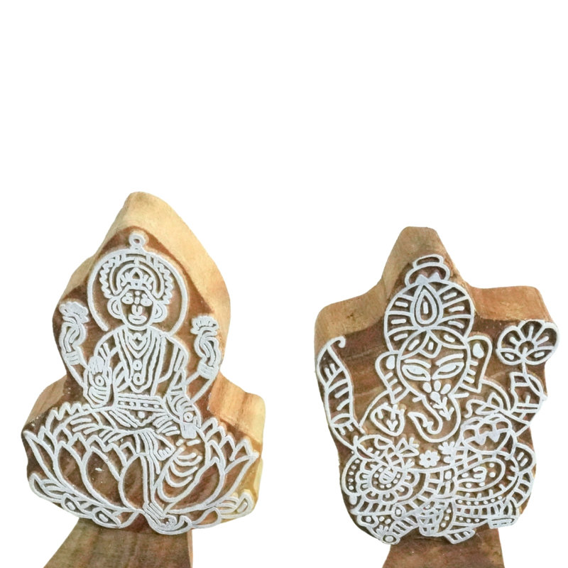  Natural Wood Candle Stand Handcrafted 4.3X2.2 Holder with Smooth Stain Polish-(Pack Of-2), 2