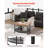 3 Pieces Coffee Table Sets with Shelf