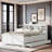 Shamillia Platform Bed with Storage Headboard, USB, Twin Size Trundle and 3 Drawers-409095519
