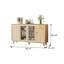 Armoire d'appoint 62,4 po Burlywood-1067469970