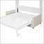 Grand lit escamotable mural avec coussin, peu encombrant et élégant pour la vie moderne-168730220