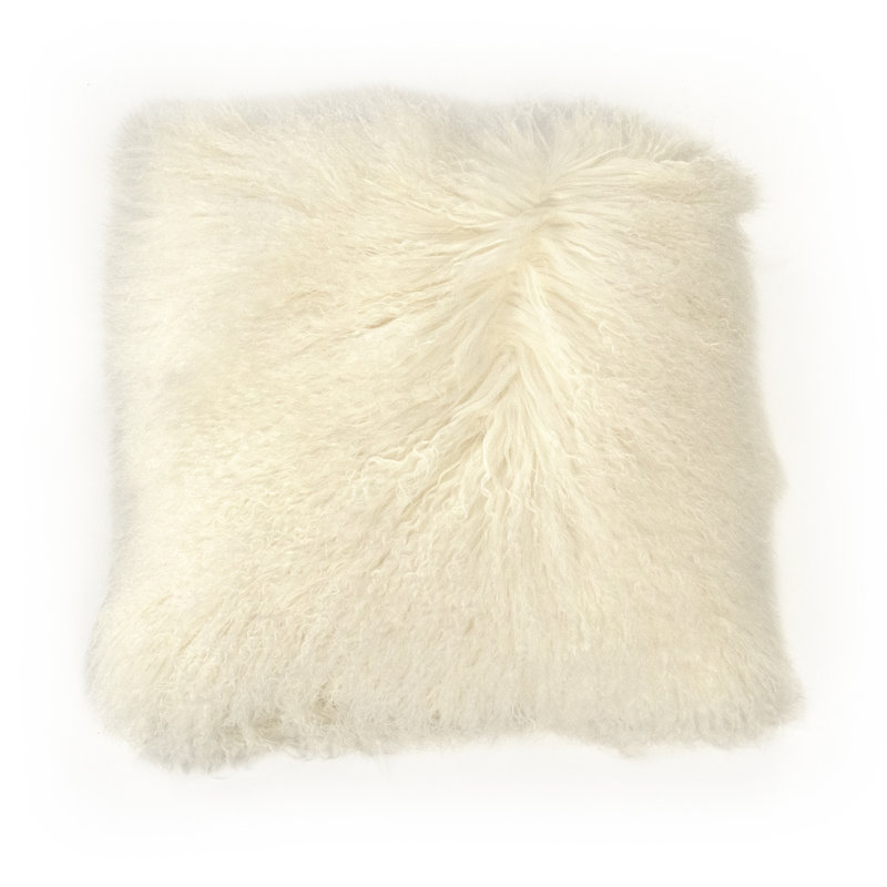 Reversible Throw Pillow, Ivory