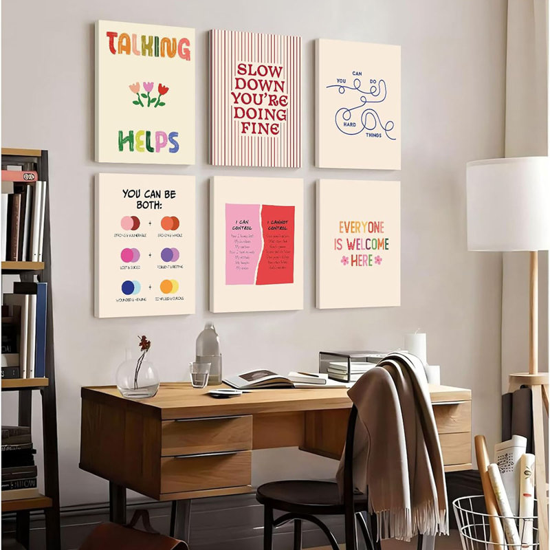 6 Piece Wrapped Canvas Print