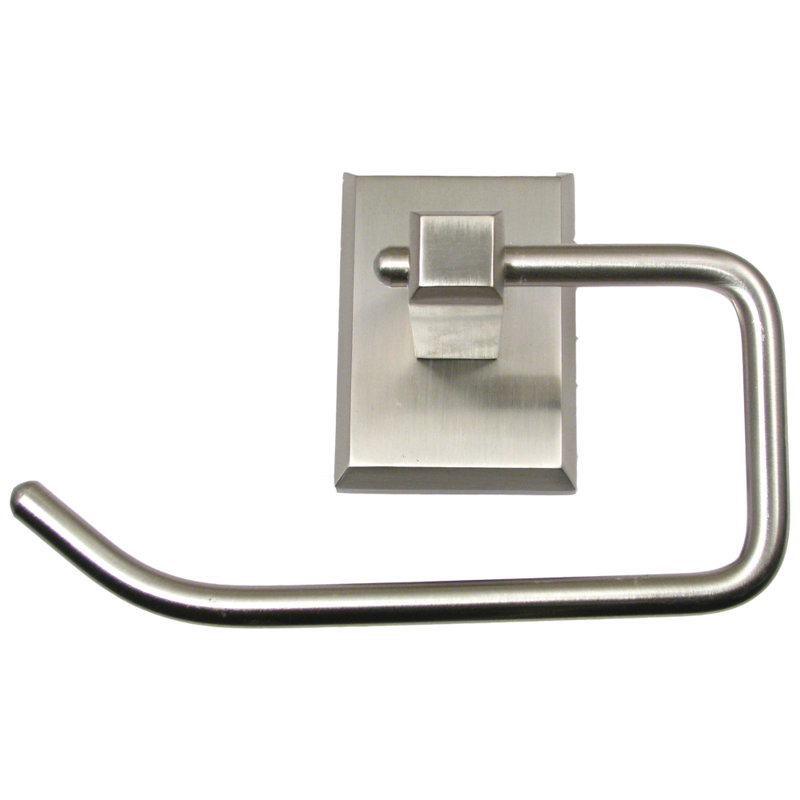 Utica Wall Mounted Toilet Paper Holder, Satin Nickel