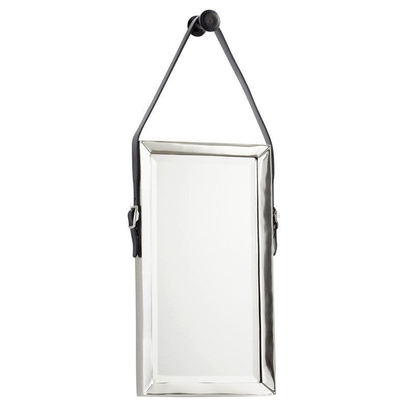 Venster Metal Mirror, Nickel, 18.25" x 10"