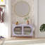 Armoire d'appoint 2 portes avec verre cannelé Luna-1125526521