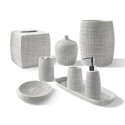 Jazmine Porcelain China Bathroom Storage Container