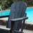 Adirondack Folding Chair With Dual Cup Holders - HDPE All-Weather Outdoor Chairs, Wood-Like Patio Chair For Backyard, Camping, Garden, Pool & Fire Pit-302379607