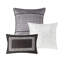 Literie très grand gris / taupe - 7 pièces d'édredon en tissu respirant à motif cachemire-131530736