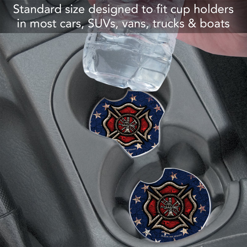 Ensemble de 2 sous-verres en pierre