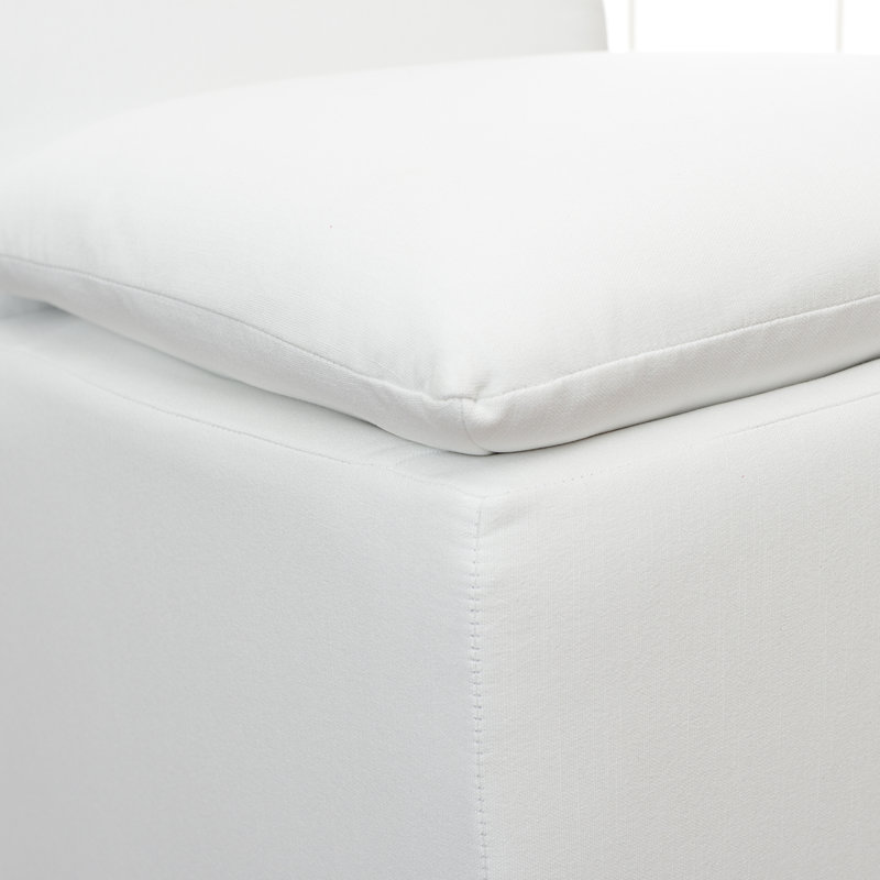 Chaise rembourrée Keaton, Blanc