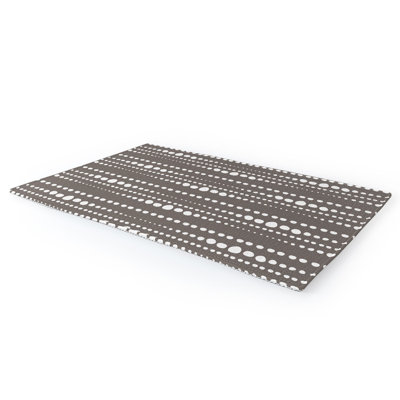Tapis abstrait gris / blanc