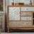 Rustic Retro Solid Wood Carved Accent Cabinet