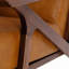 Chaise d'appoint moderne en cuir brun
