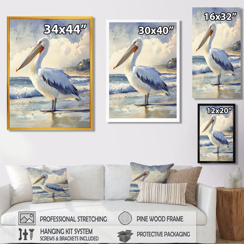 Avantika - Animals Wall Art, Argent argent, H 40 po x l 30 po, Reproduction encadrée d'une seule photo