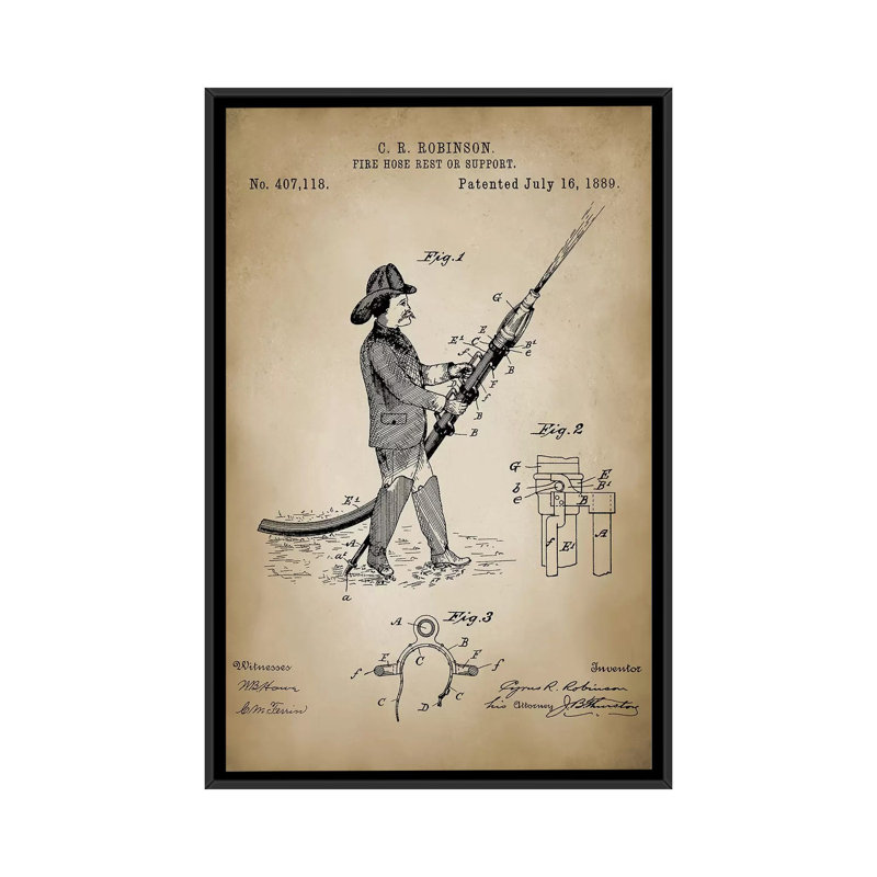 «Firefight X», impression sur toile, H 26 po x l 18 po x P 1,5 po, Toile encadrée noire, Pas de tapis
